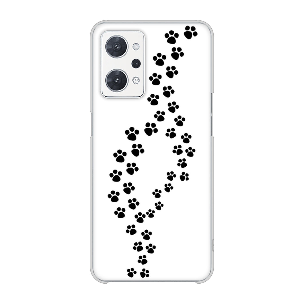 OPPO reno9 A A301OP Y!mobile 高画質仕上げ 背面印刷 ハードケース 【066 あしあと】