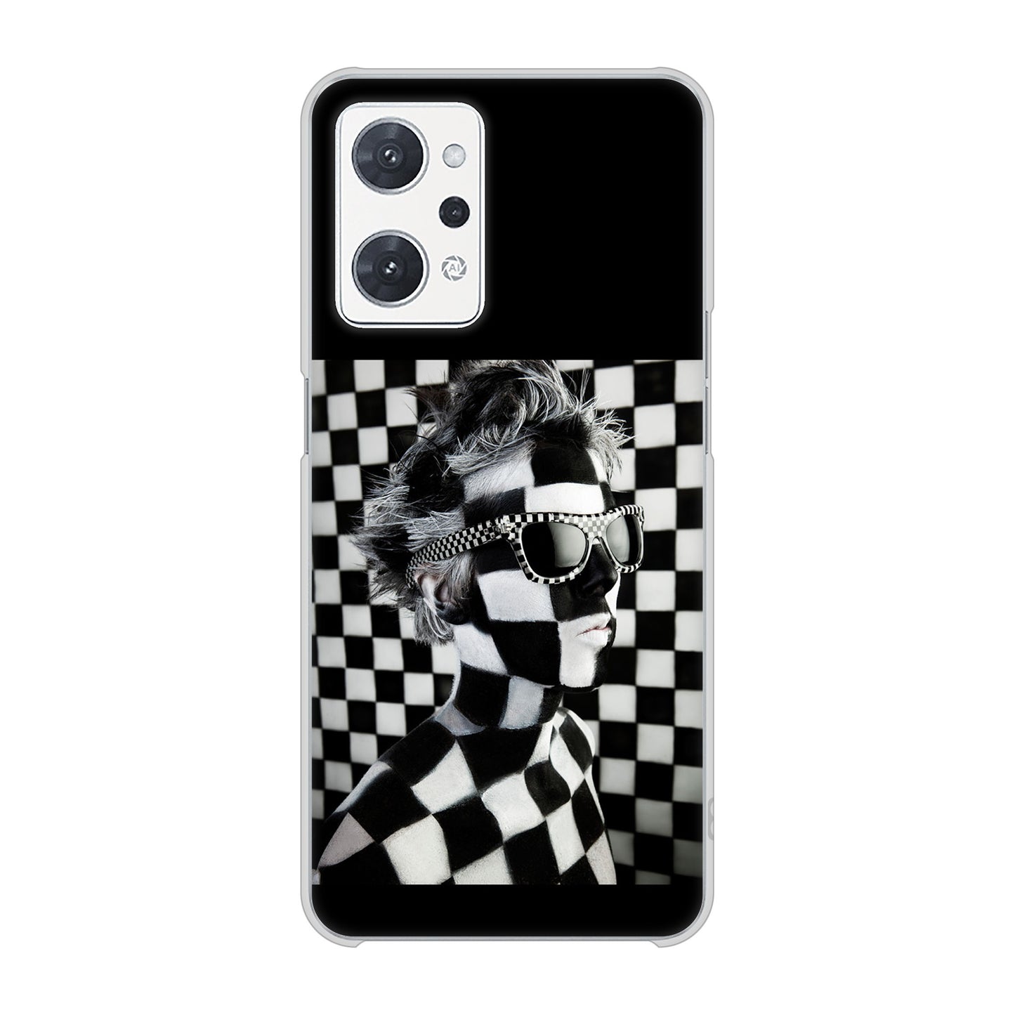 OPPO reno9 A A301OP Y!mobile 高画質仕上げ 背面印刷 ハードケース 【357 bk&wh】