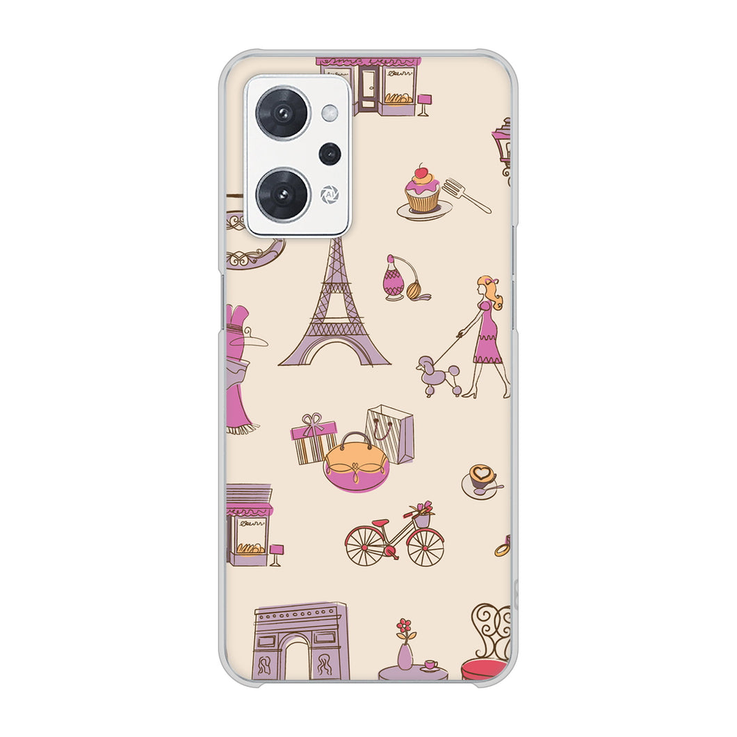 OPPO reno9 A A301OP Y!mobile 高画質仕上げ 背面印刷 ハードケースLOVE フランス