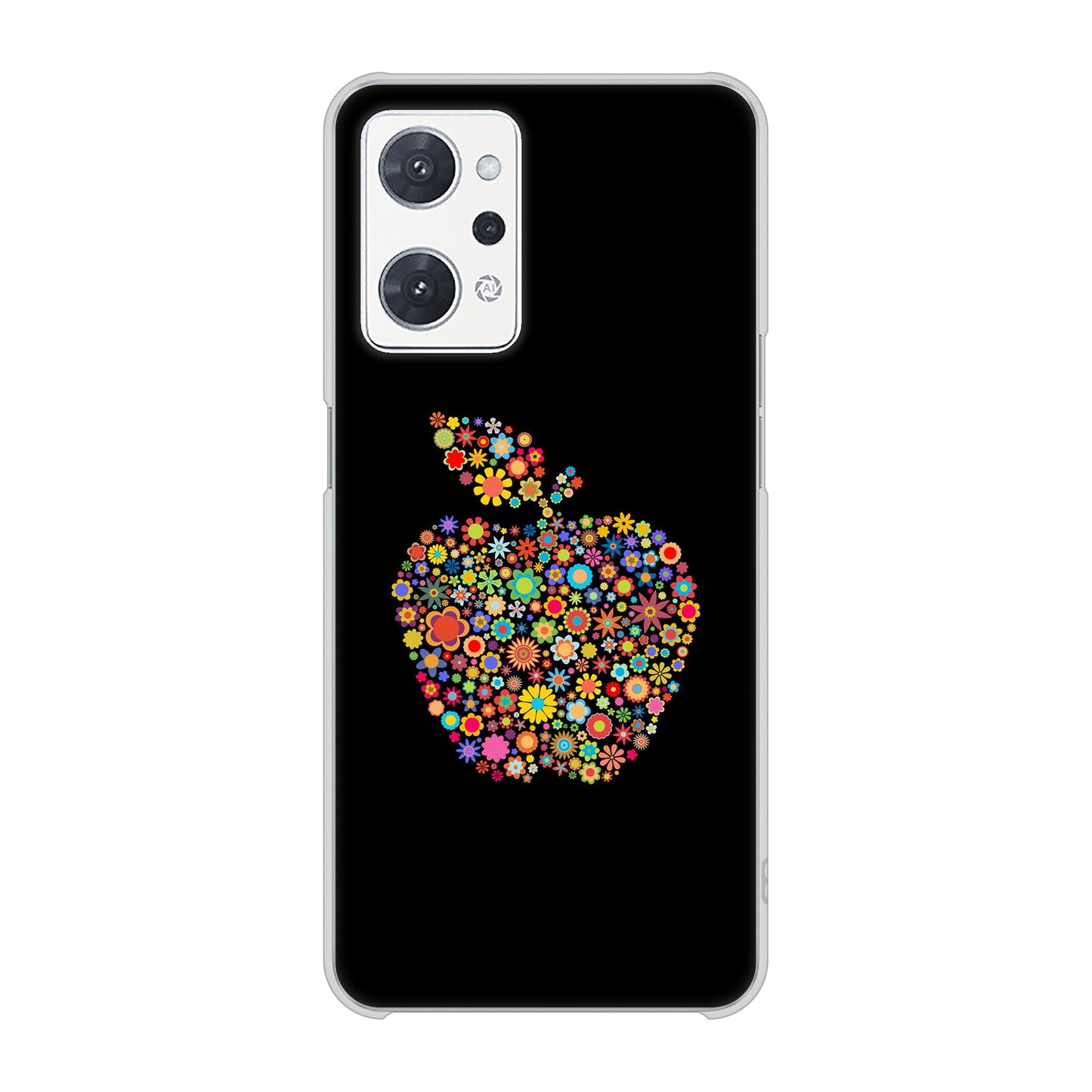 OPPO reno9 A A301OP Y!mobile 高画質仕上げ 背面印刷 ハードケース 【1195 カラフルアップル】