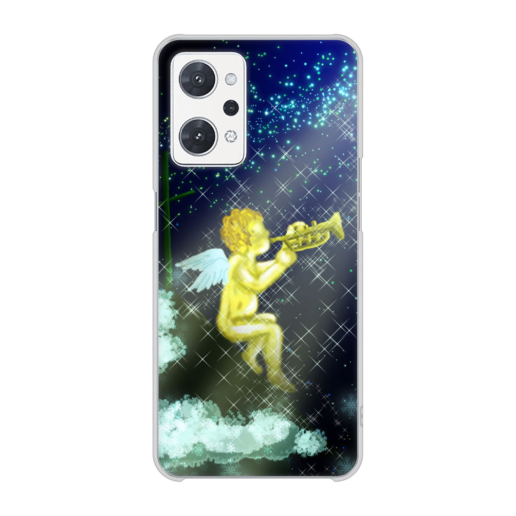 OPPO reno9 A A301OP Y!mobile 高画質仕上げ 背面印刷 ハードケース 【1248 天使の演奏】