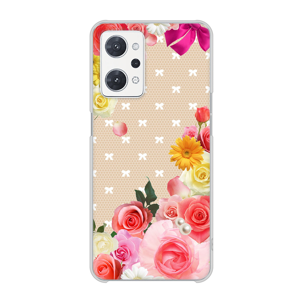 OPPO reno9 A A301OP Y!mobile 高画質仕上げ 背面印刷 ハードケースロマンチックなバラ