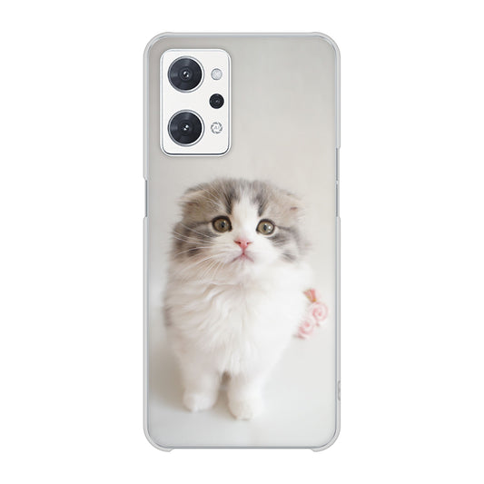 OPPO reno9 A A301OP Y!mobile 高画質仕上げ 背面印刷 ハードケース 【VA803 まっていますネコ】