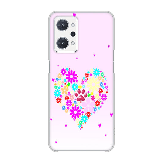 OPPO reno9 A A301OP Y!mobile 高画質仕上げ 背面印刷 ハードケースハートと肉球