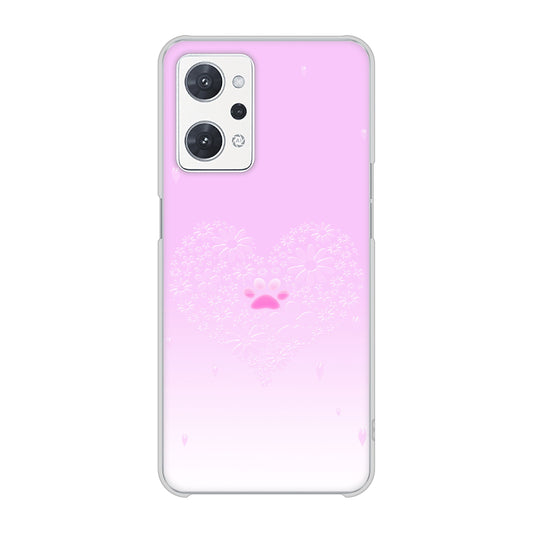OPPO reno9 A A301OP Y!mobile 高画質仕上げ 背面印刷 ハードケースハートと肉球