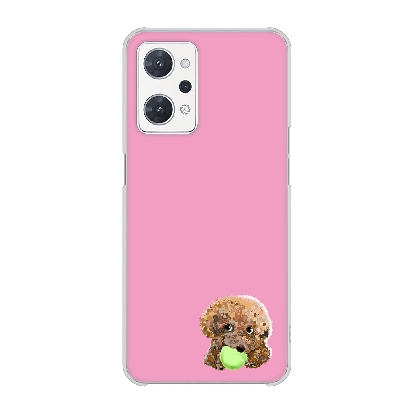 OPPO reno9 A A301OP Y!mobile 高画質仕上げ 背面印刷 ハードケーストイプードル&ボール