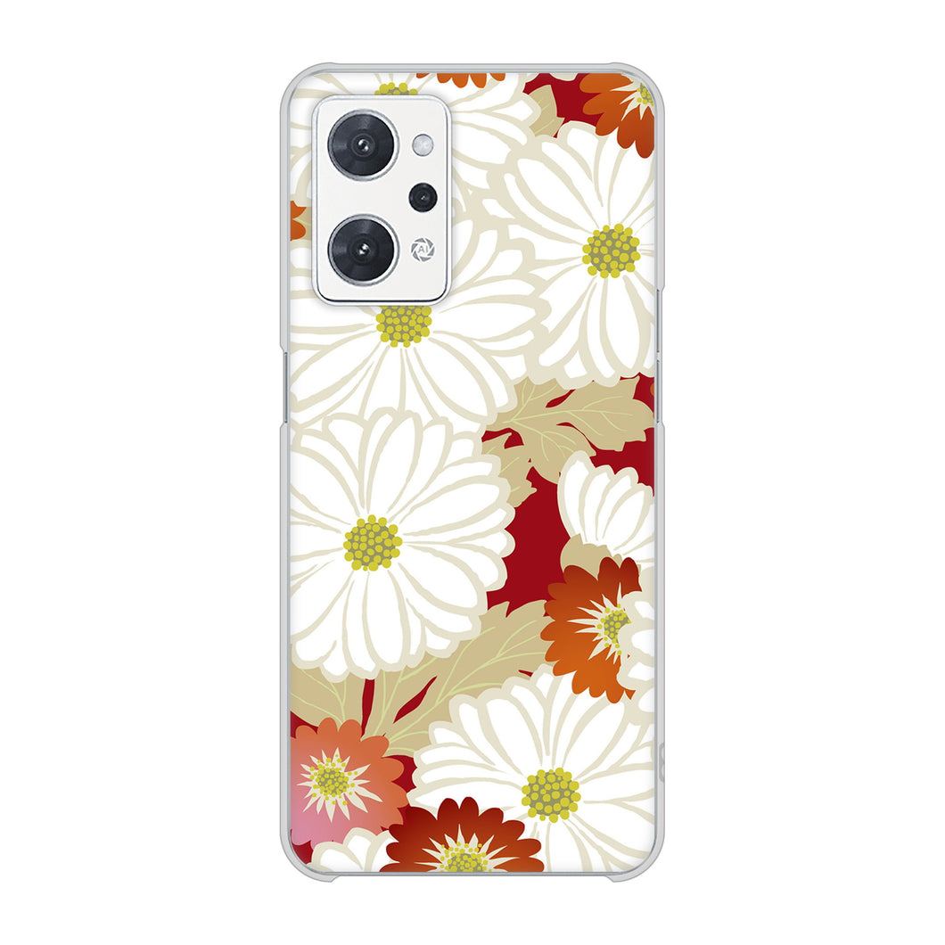OPPO reno9 A A301OP Y!mobile 高画質仕上げ 背面印刷 ハードケース和花柄