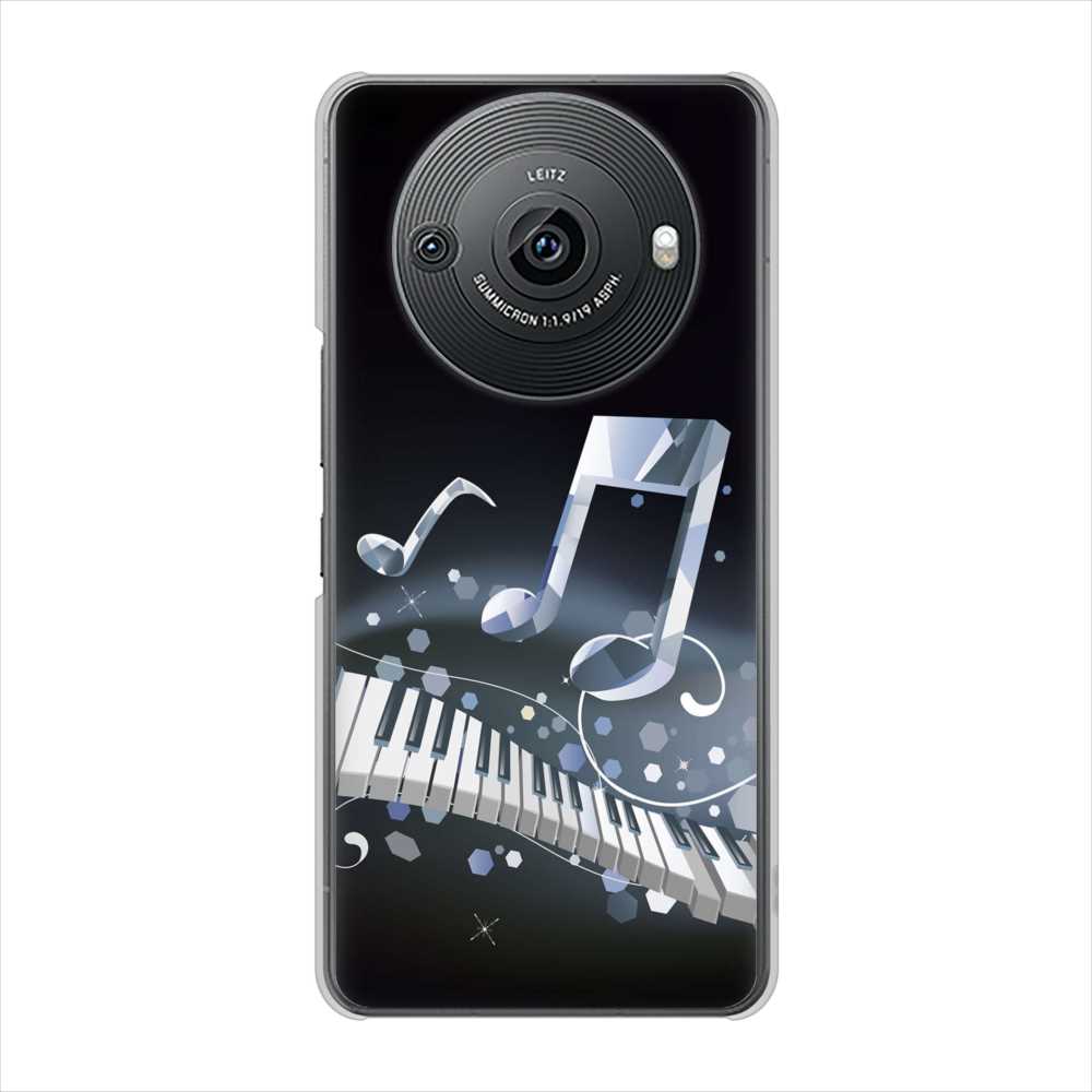 AQUOS R8 pro A301SH SoftBank 高画質仕上げ 背面印刷 ハードケース音符