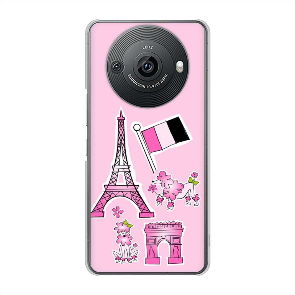 AQUOS R8 pro A301SH SoftBank 高画質仕上げ 背面印刷 ハードケースLOVE フランス