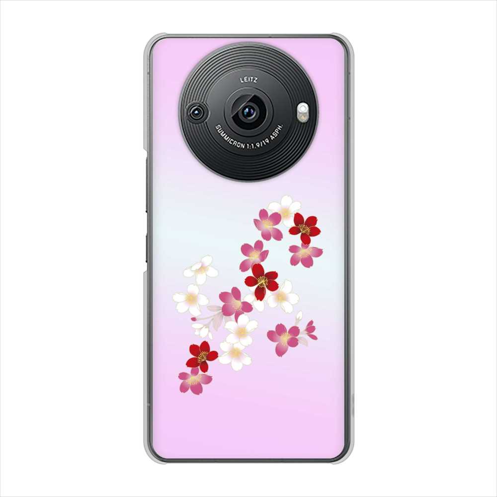 AQUOS R8 pro A301SH SoftBank 高画質仕上げ 背面印刷 ハードケース和花柄