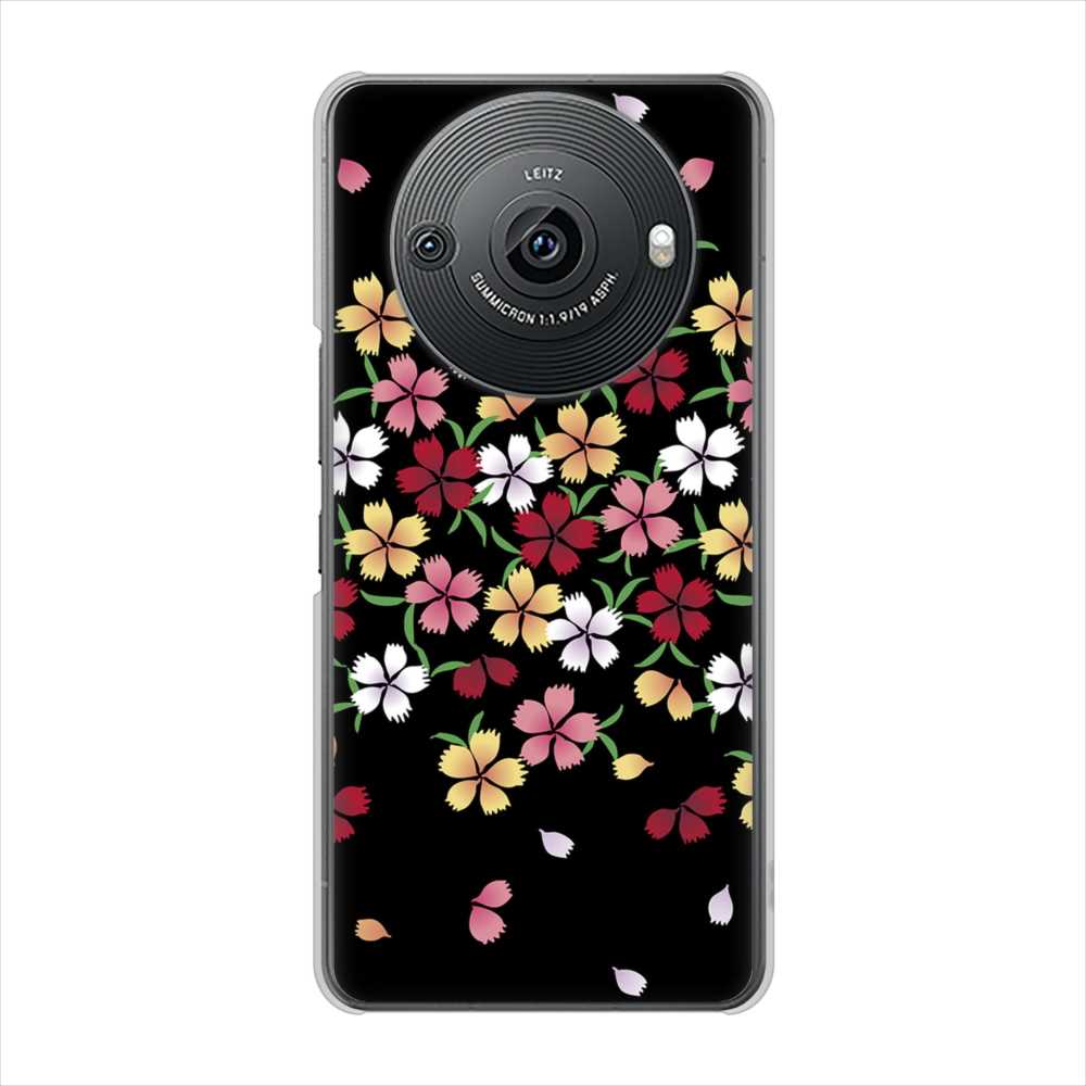 AQUOS R8 pro A301SH SoftBank 高画質仕上げ 背面印刷 ハードケース和花柄