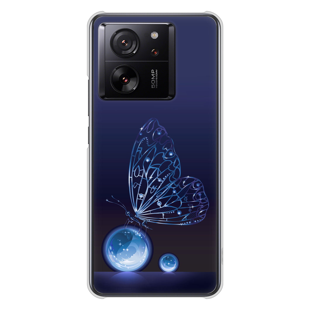 Xiaomi 13T Pro A301XM SoftBank 高画質仕上げ 背面印刷 ハードケースバタフライ