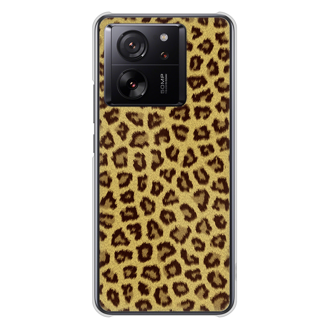 Xiaomi 13T Pro A301XM SoftBank 高画質仕上げ 背面印刷 ハードケースヒョウ柄ベーシックS