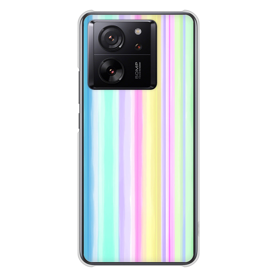 Xiaomi 13T Pro A301XM SoftBank 高画質仕上げ 背面印刷 ハードケースレインボー