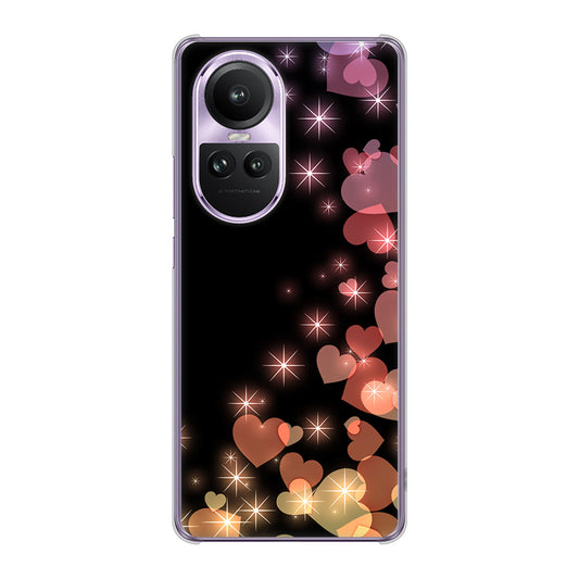 OPPO Reno10 Pro 5G A302OP SoftBank 高画質仕上げ 背面印刷 ハードケースきらめきハート