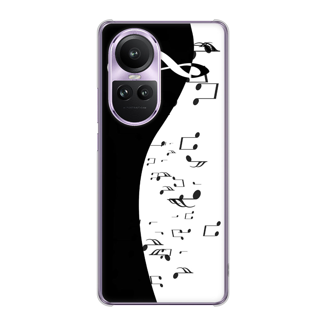 OPPO Reno10 Pro 5G A302OP SoftBank 高画質仕上げ 背面印刷 ハードケース音符