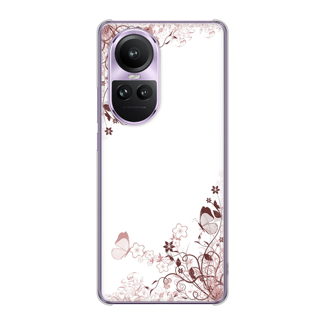 OPPO Reno10 Pro 5G A302OP SoftBank 高画質仕上げ 背面印刷 ハードケースバタフライ