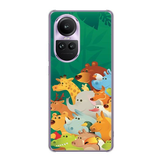 OPPO Reno10 Pro 5G A302OP SoftBank 高画質仕上げ 背面印刷 ハードケース 【370 全員集合】