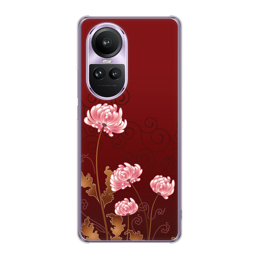 OPPO Reno10 Pro 5G A302OP SoftBank 高画質仕上げ 背面印刷 ハードケース 【375 優美な菊】