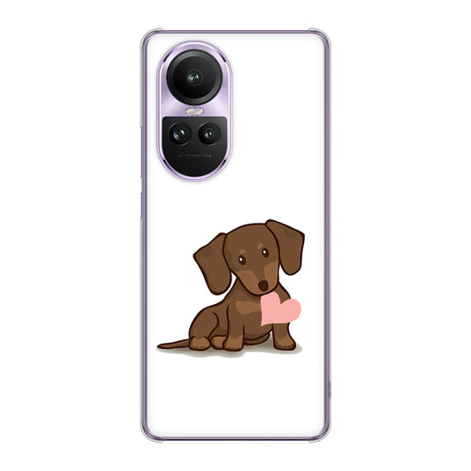 OPPO Reno10 Pro 5G A302OP SoftBank 高画質仕上げ 背面印刷 ハードケース 【394 I love ダックス】