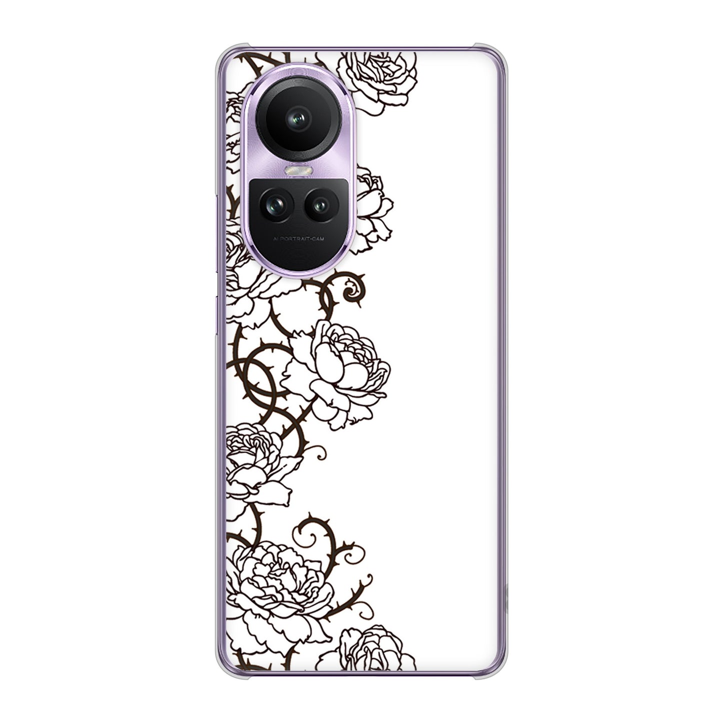 OPPO Reno10 Pro 5G A302OP SoftBank 高画質仕上げ 背面印刷 ハードケース 【467 イバラ】