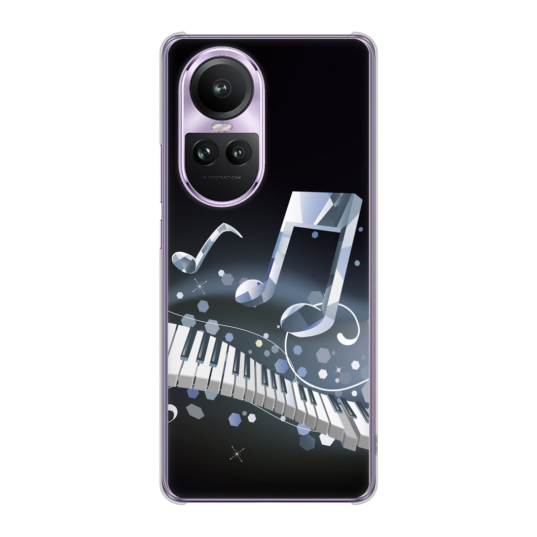 OPPO Reno10 Pro 5G A302OP SoftBank 高画質仕上げ 背面印刷 ハードケース音符