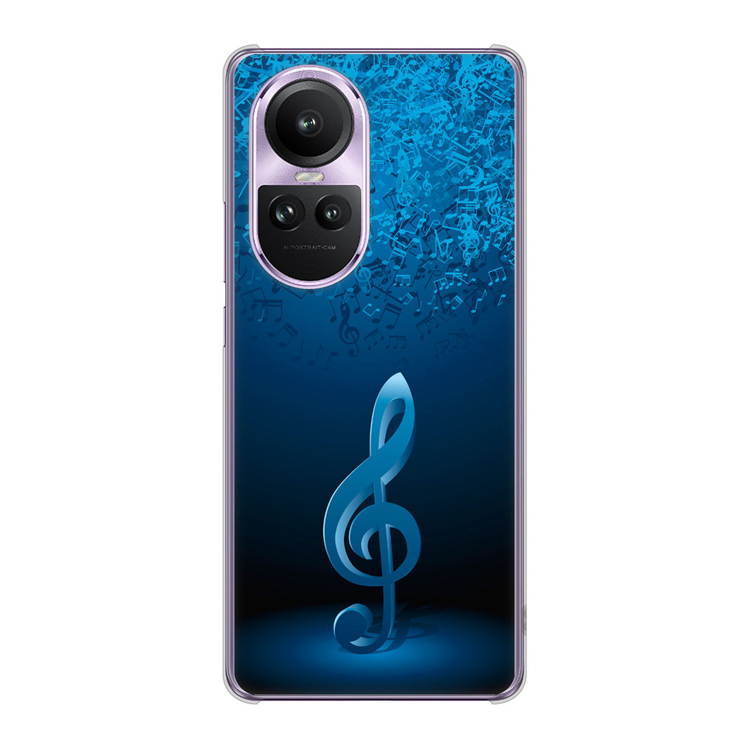 OPPO Reno10 Pro 5G A302OP SoftBank 高画質仕上げ 背面印刷 ハードケース音符