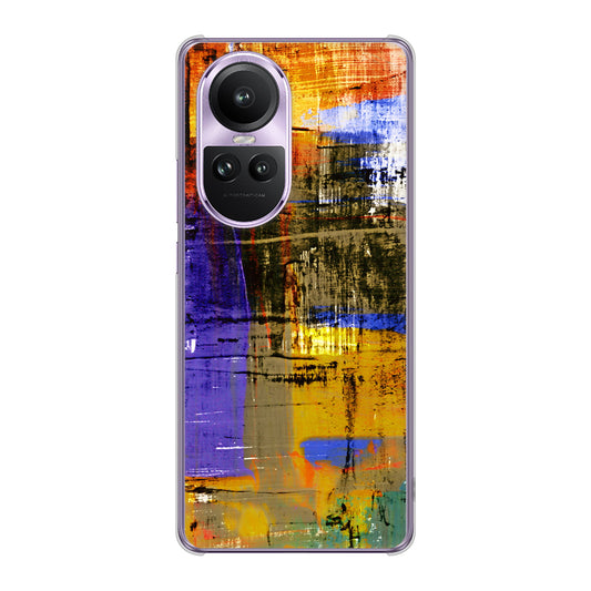 OPPO Reno10 Pro 5G A302OP SoftBank 高画質仕上げ 背面印刷 ハードケース 【609 クラッシュアートBL】