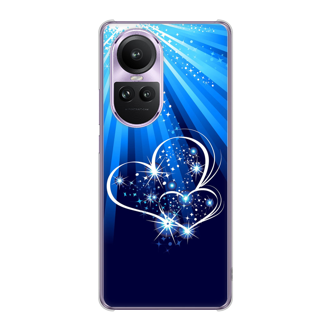 OPPO Reno10 Pro 5G A302OP SoftBank 高画質仕上げ 背面印刷 ハードケースきらめきハート