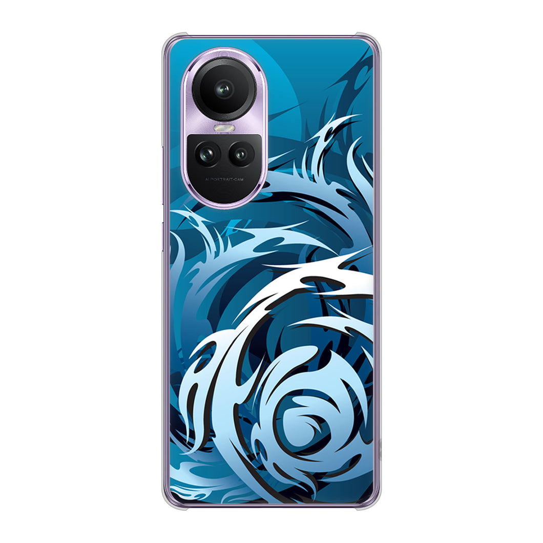 OPPO Reno10 Pro 5G A302OP SoftBank 高画質仕上げ 背面印刷 ハードケース 【731 ドラゴンサークル】