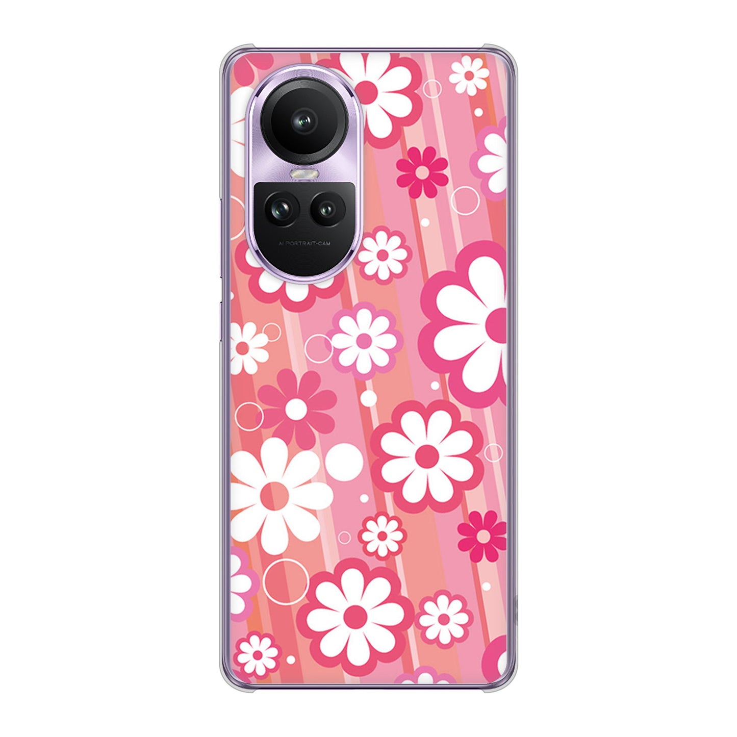 OPPO Reno10 Pro 5G A302OP SoftBank 高画質仕上げ 背面印刷 ハードケース 【751 マーガレット(ピンク系)】