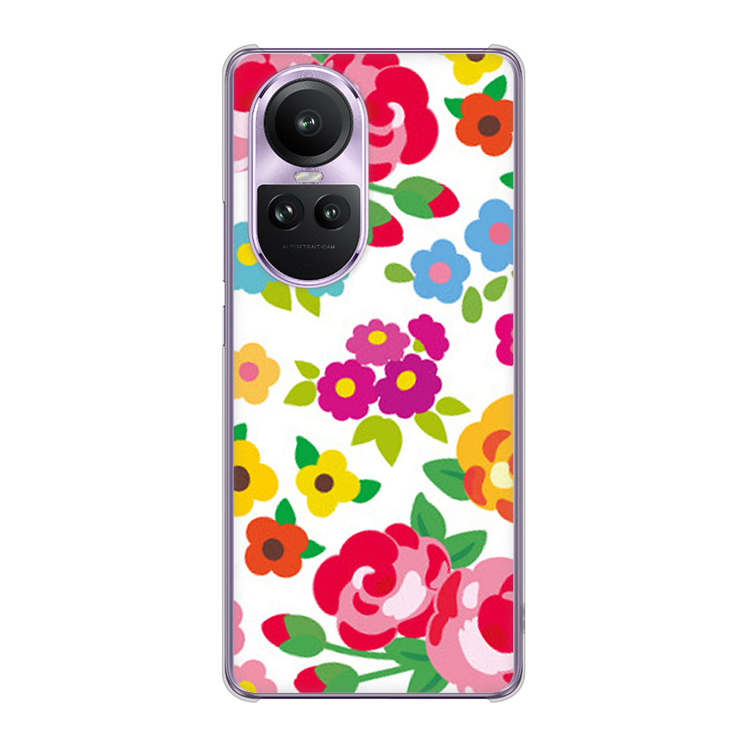OPPO Reno10 Pro 5G A302OP SoftBank 高画質仕上げ 背面印刷 ハードケース 【776 5月のフラワーガーデン】