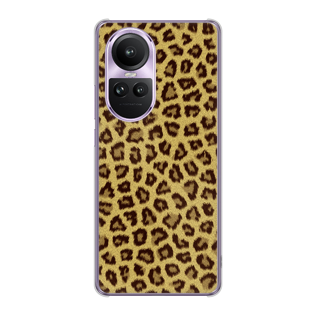 OPPO Reno10 Pro 5G A302OP SoftBank 高画質仕上げ 背面印刷 ハードケースヒョウ柄ベーシックS