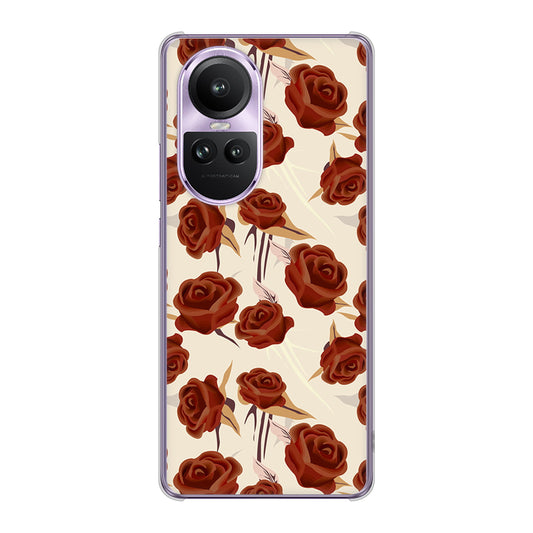 OPPO Reno10 Pro 5G A302OP SoftBank 高画質仕上げ 背面印刷 ハードケース 【1157 クラシックローズ】