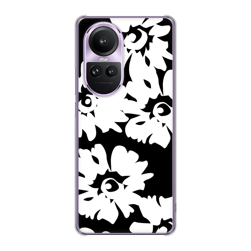 OPPO Reno10 Pro 5G A302OP SoftBank 高画質仕上げ 背面印刷 ハードケース 【1215 モダンフラワー】