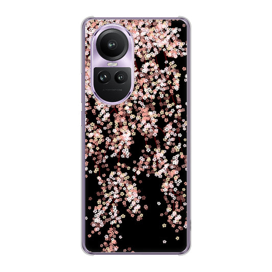 OPPO Reno10 Pro 5G A302OP SoftBank 高画質仕上げ 背面印刷 ハードケース 【1244 しだれ桜】