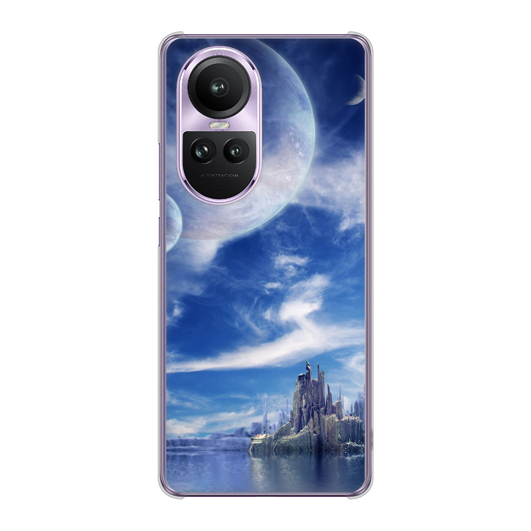 OPPO Reno10 Pro 5G A302OP SoftBank 高画質仕上げ 背面印刷 ハードケース 【1270 広がる宇宙】