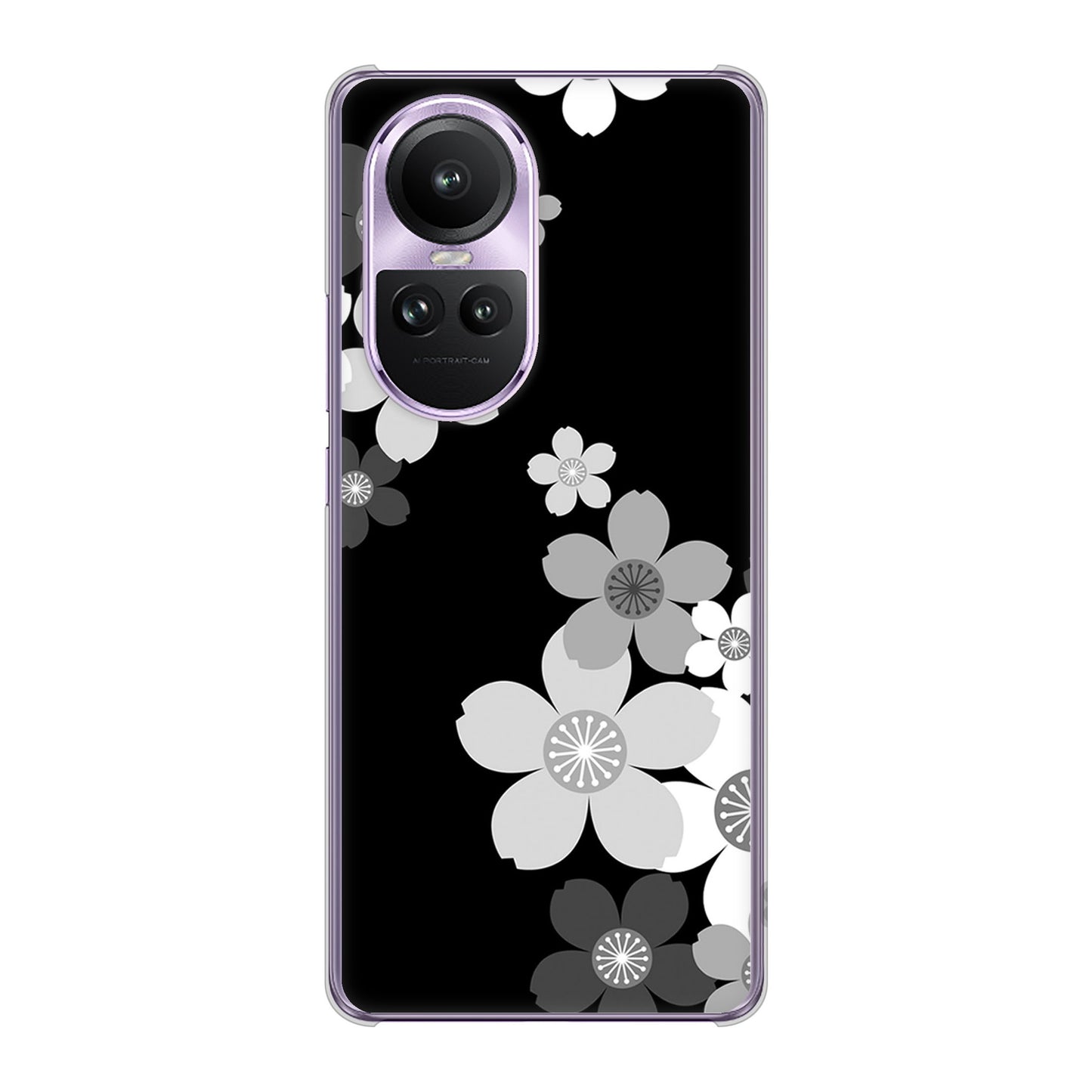 OPPO Reno10 Pro 5G A302OP SoftBank 高画質仕上げ 背面印刷 ハードケース 【1334 桜のフレーム】