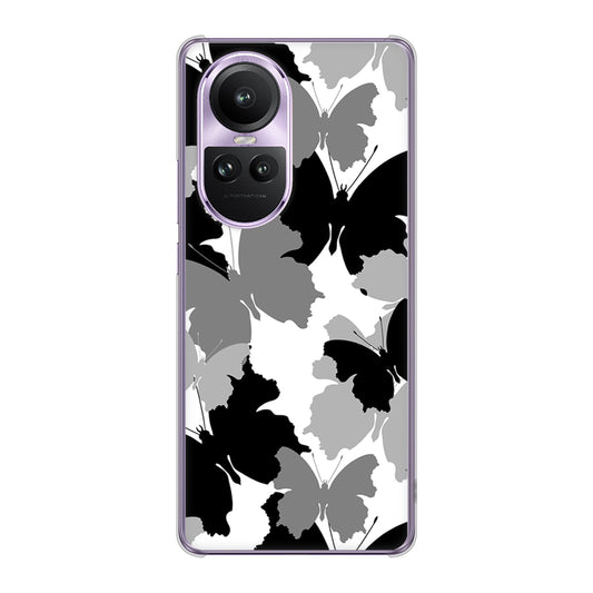 OPPO Reno10 Pro 5G A302OP SoftBank 高画質仕上げ 背面印刷 ハードケース 【1336 夜の蝶】