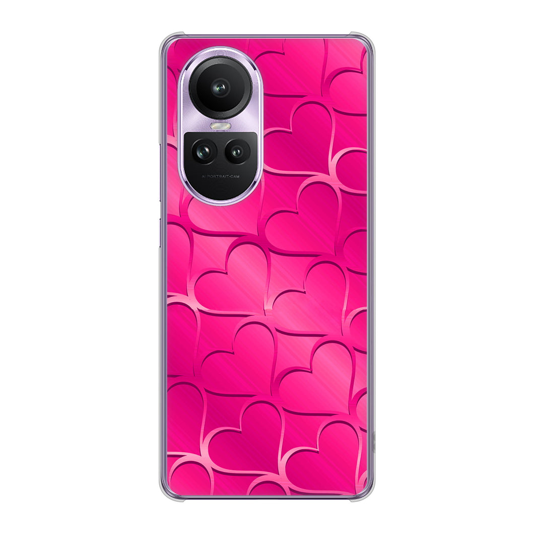 OPPO Reno10 Pro 5G A302OP SoftBank 高画質仕上げ 背面印刷 ハードケースかくれハート