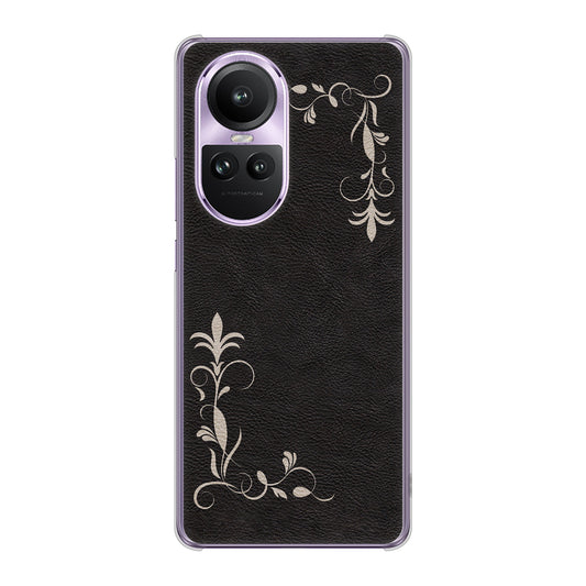 OPPO Reno10 Pro 5G A302OP SoftBank 高画質仕上げ 背面印刷 ハードケース 【EK825 レザー風グラスフレーム】