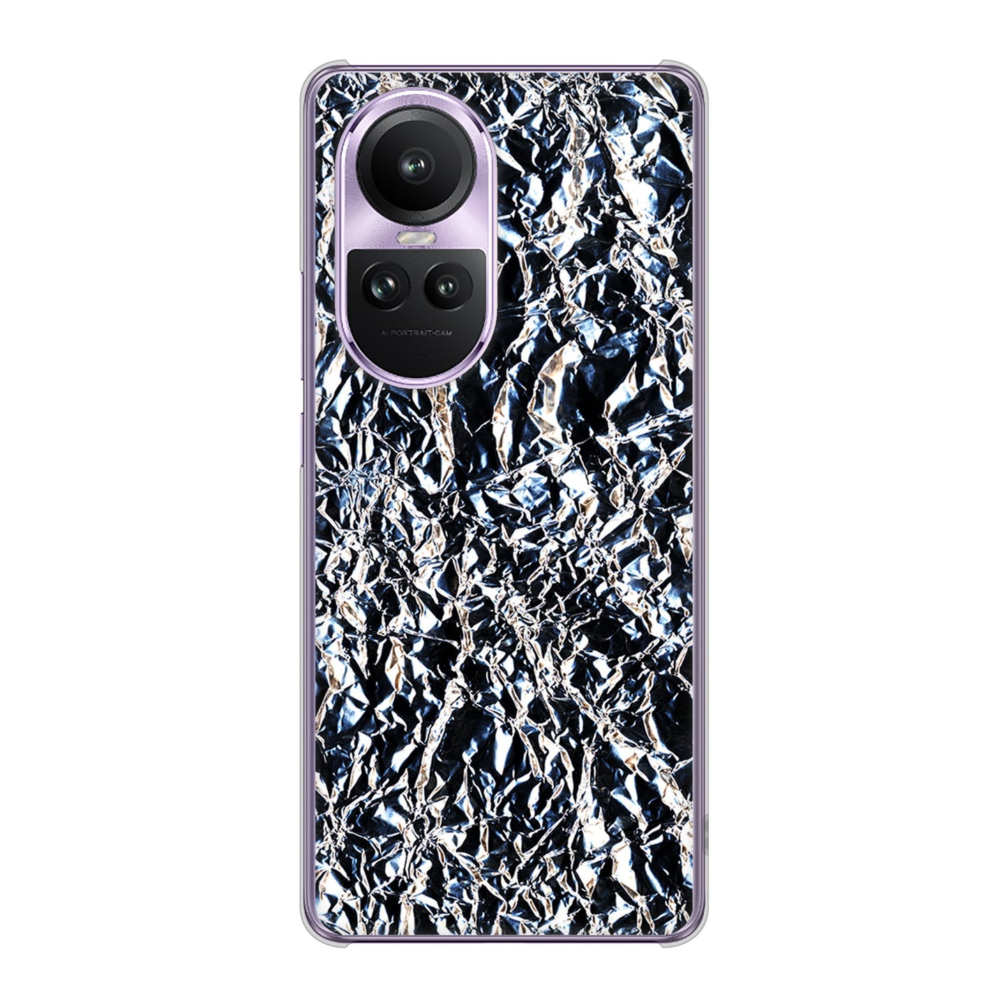 OPPO Reno10 Pro 5G A302OP SoftBank 高画質仕上げ 背面印刷 ハードケース 【EK835 スタイリッシュアルミシルバー】