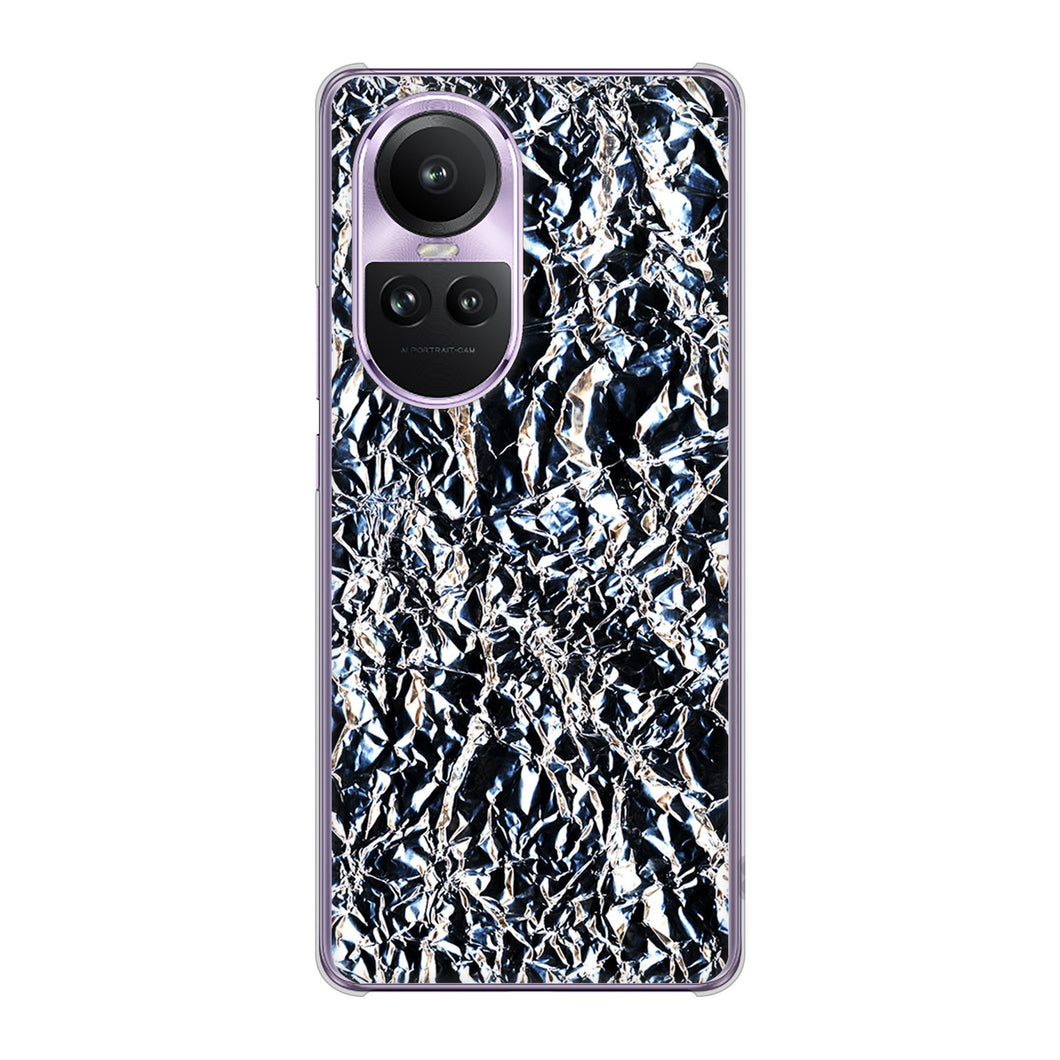 OPPO Reno10 Pro 5G A302OP SoftBank 高画質仕上げ 背面印刷 ハードケース 【EK835 スタイリッシュアルミシルバー】