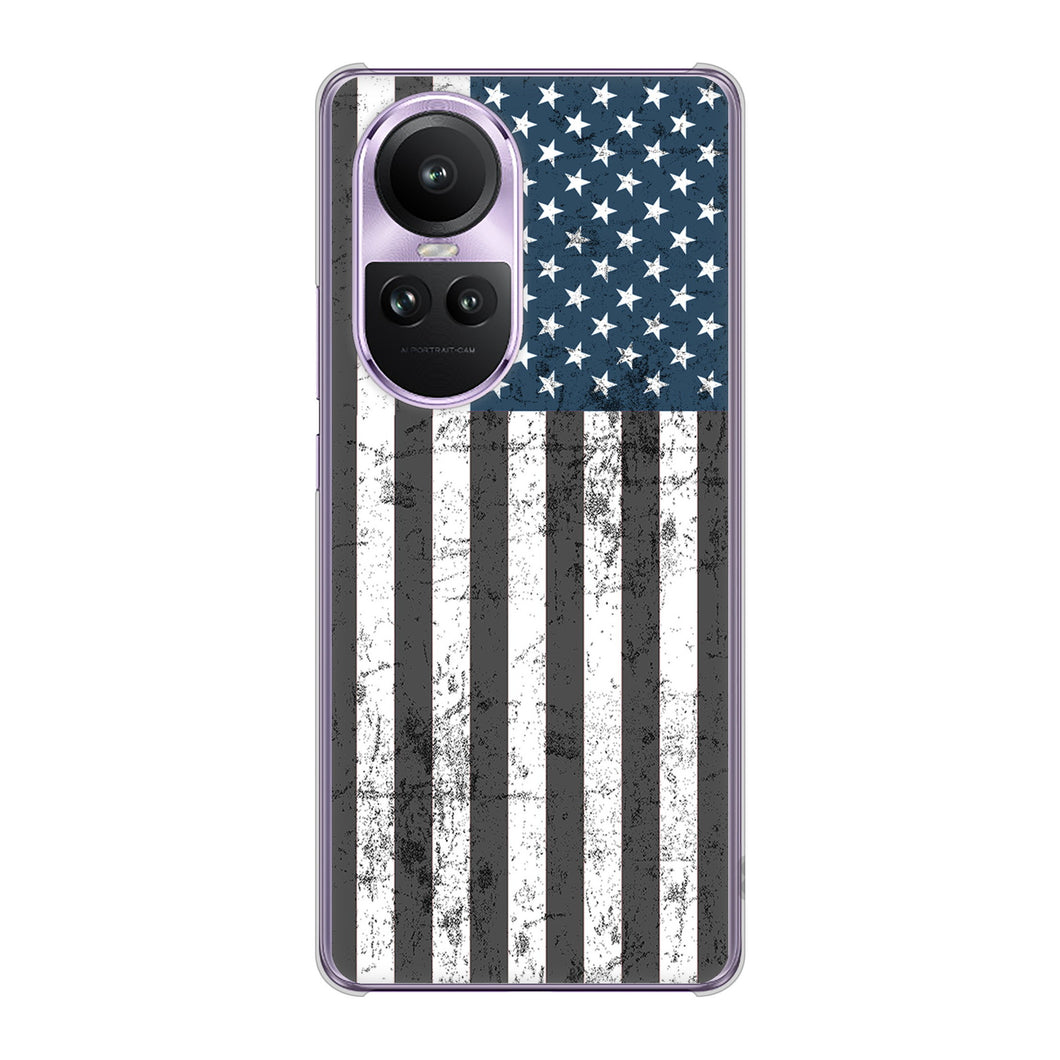 OPPO Reno10 Pro 5G A302OP SoftBank 高画質仕上げ 背面印刷 ハードケース 【EK864 アメリカンフラッグビンテージ】