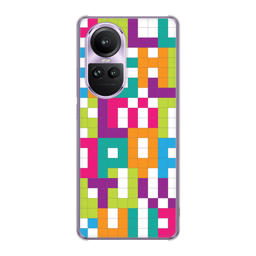 OPPO Reno10 Pro 5G A302OP SoftBank 高画質仕上げ 背面印刷 ハードケース 【IB916 ブロックアルファベット】