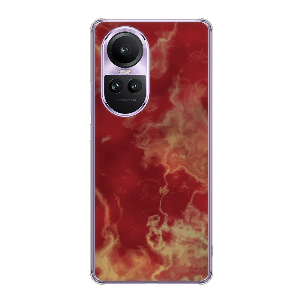 OPPO Reno10 Pro 5G A302OP SoftBank 高画質仕上げ 背面印刷 ハードケース大理石BK