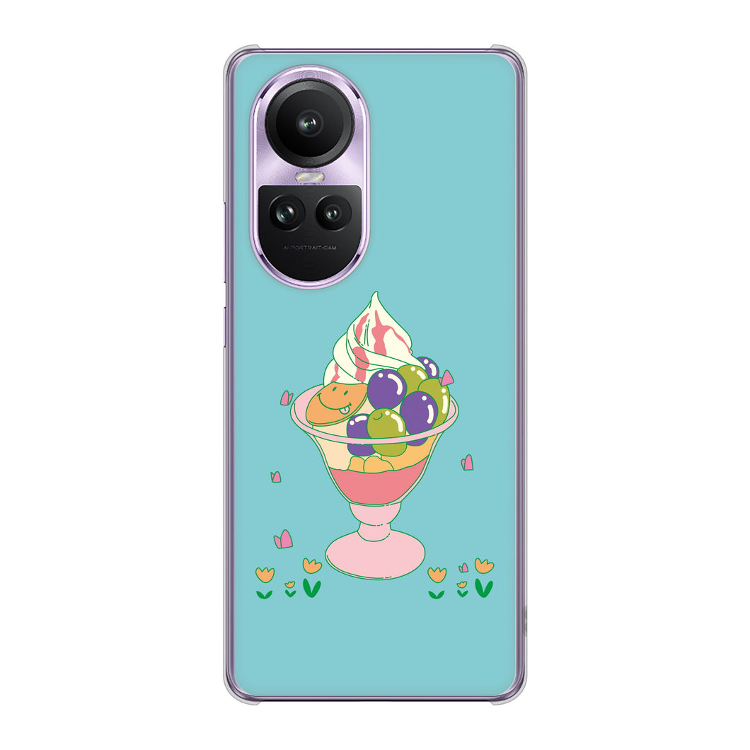 OPPO Reno10 Pro 5G A302OP SoftBank 高画質仕上げ 背面印刷 ハードケーススイーツイラスト
