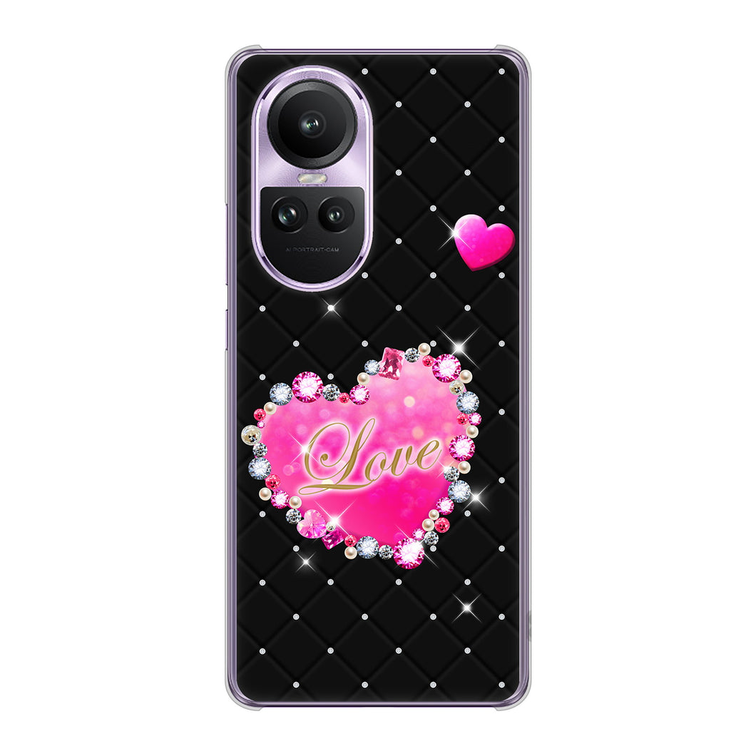 OPPO Reno10 Pro 5G A302OP SoftBank 高画質仕上げ 背面印刷 ハードケーススワロデコ風プリント