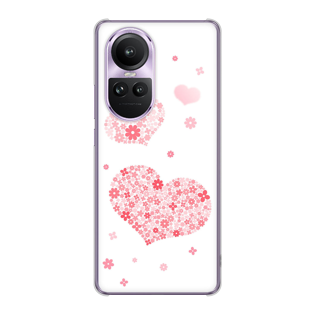 OPPO Reno10 Pro 5G A302OP SoftBank 高画質仕上げ 背面印刷 ハードケースビッグハート