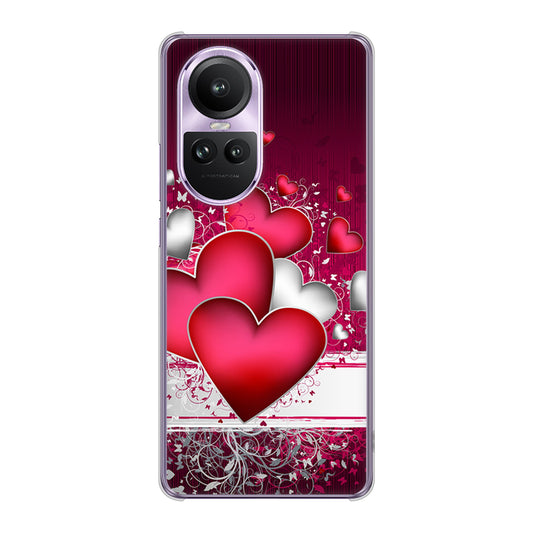 OPPO Reno10 Pro 5G A302OP SoftBank 高画質仕上げ 背面印刷 ハードケース 【VA835 ハートの息吹】